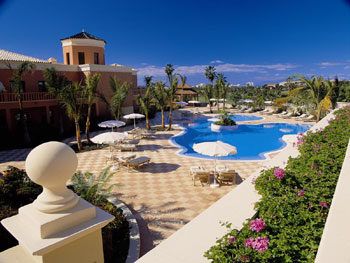 Hotel Las Madrigueras Blick auf den Pool